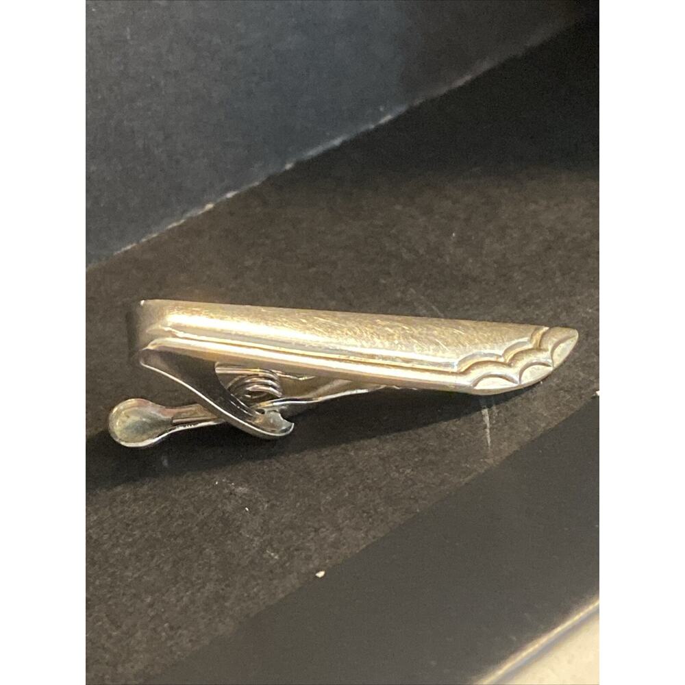 Silver Tie Clip Blade Style Mens Tieclip